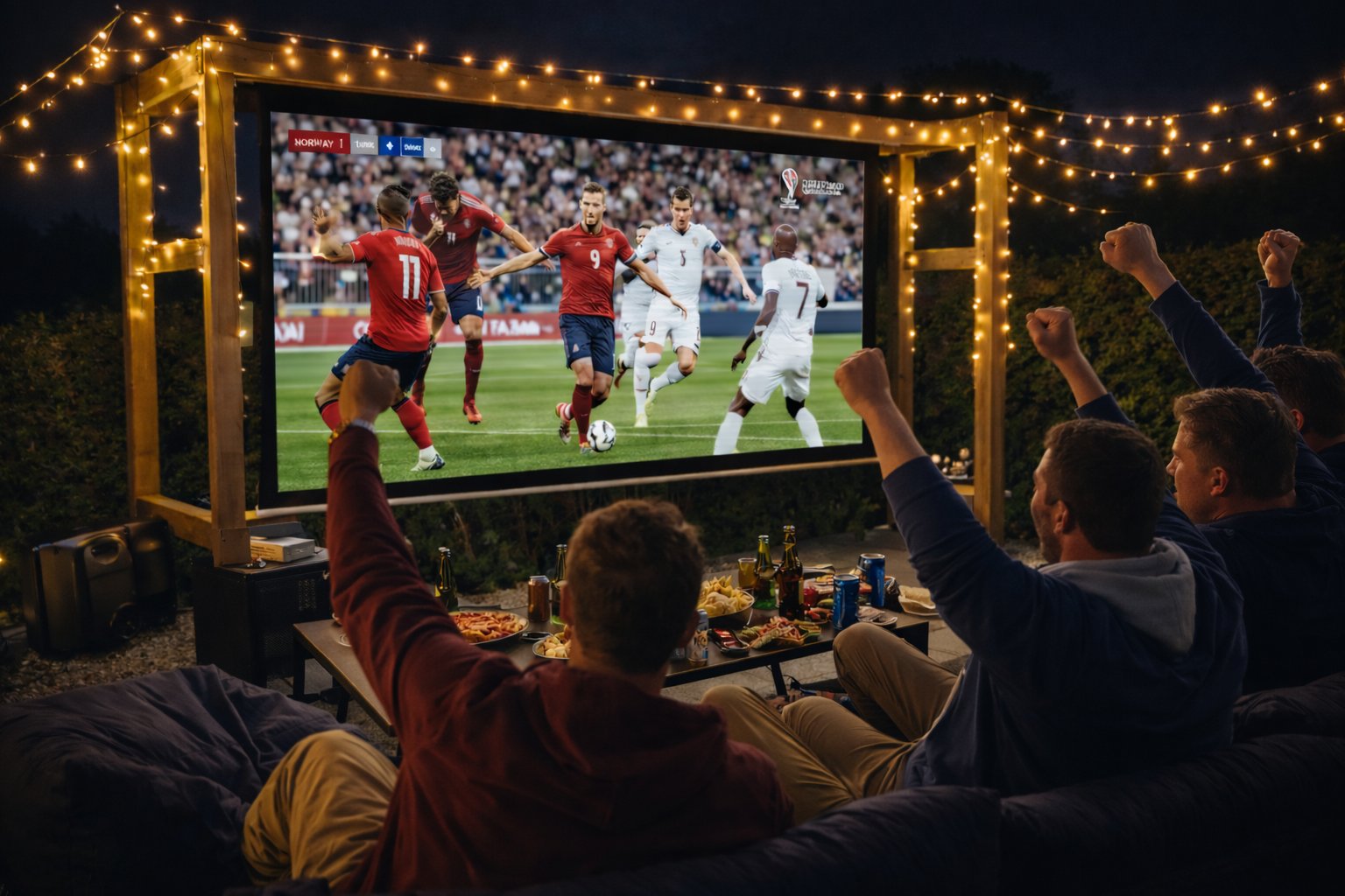 Illustrasjonsfoto av utekino under VM.