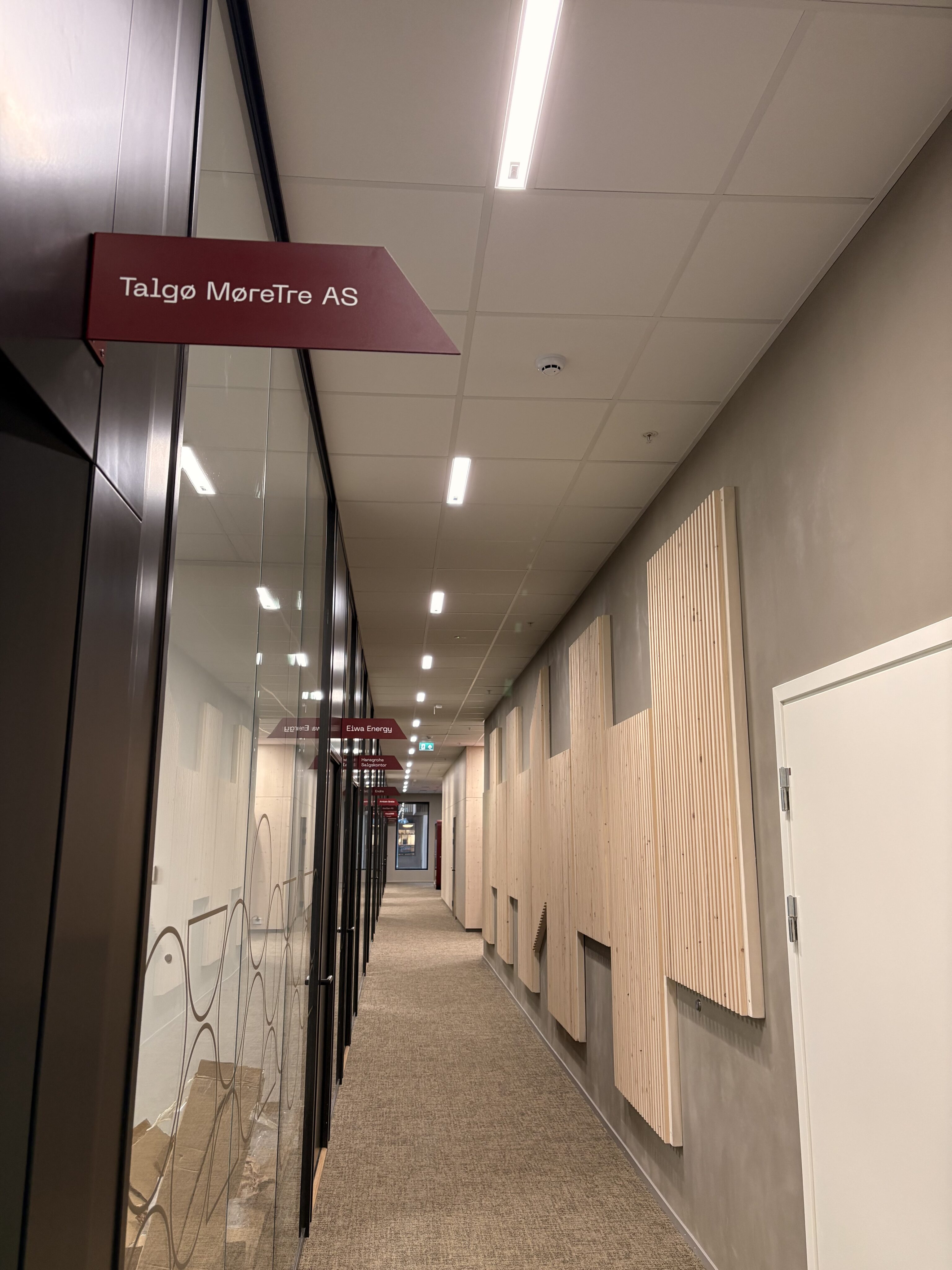 Felles gangareal i Construction City der Talgø MøreTre er en del av et sterkt fagmiljø innen bygg og eiendom